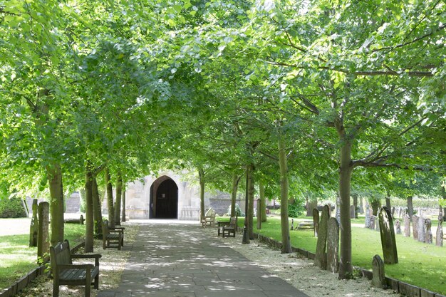 Wejście do kościoła Świętej Trójcy, Stratford Upon Avon, Anglia, Wielka Brytania