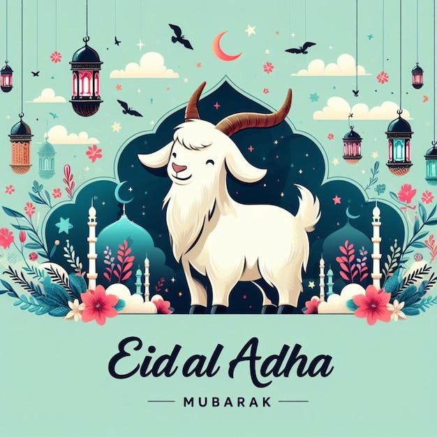 Wektor Eid al Adha Mubarak