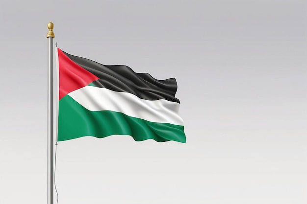 Wektor flagi Palestyny Ikona flagi kraju Palestyny Kolekcja flagi narodowej kraju Palestyny