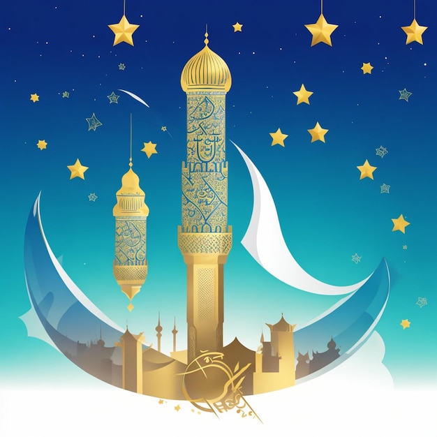 wektor niesamowite tło pozdrowienia ramadan kareem