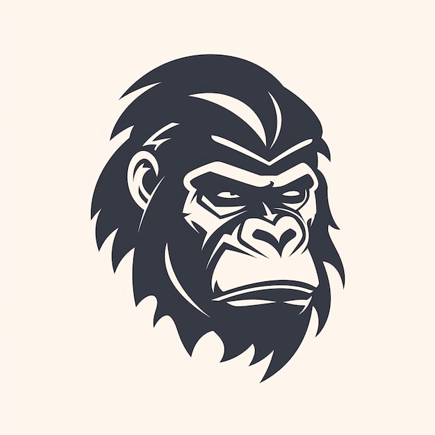 Wektor projektu logo maskotki goryli