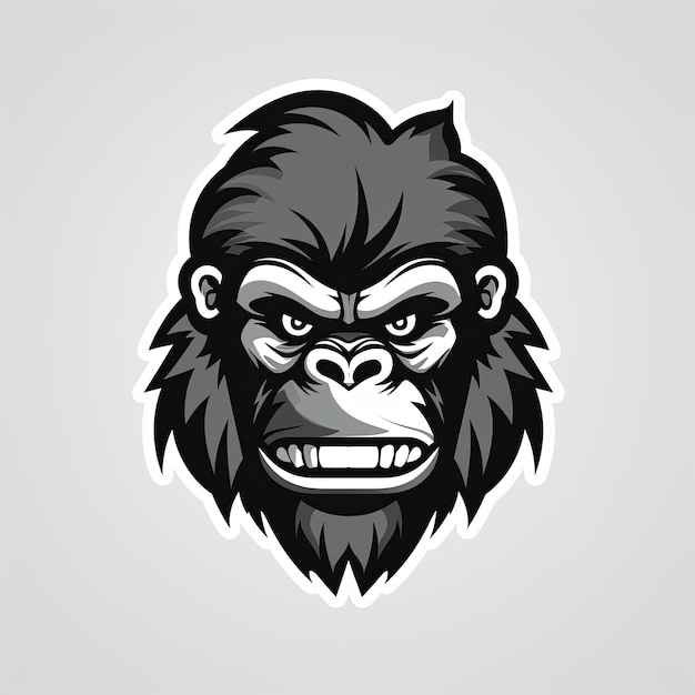 Wektor projektu logo maskotki goryli