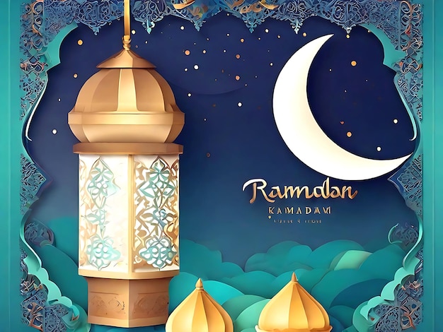 Wektor Ramadanu Ramadanu tło Ramadanu Obraz i Islamski Masjid Obraz AI GENERATED