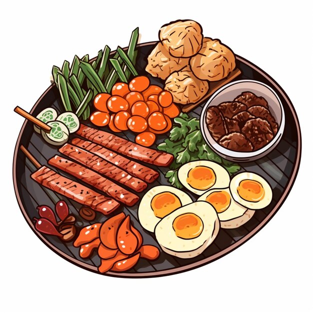 Wektor zestawu do grillowania zazwyczaj zawiera szereg grafik związanych z grillem, od potraw z grilla po grilla