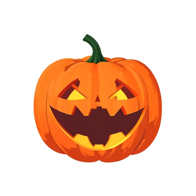 Wektorowa ilustracja dyni halloween izolowana na białym tle