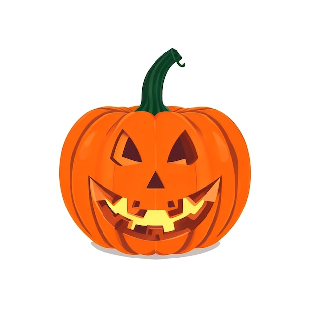 Wektorowa ilustracja dyni halloween izolowana na białym tle