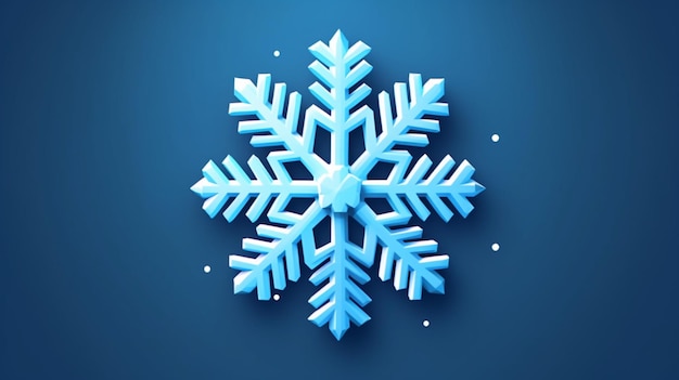 Wektorowa izometryczna ikona płatka śniegu z różnymi perspektywami