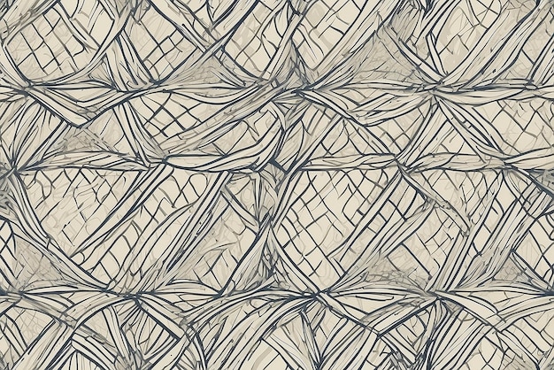 Zdjęcie wektorowy bezszwowy wzór nieregularna abstrakcyjna tekstura siatki wolna ręcznie narysowana tralicka