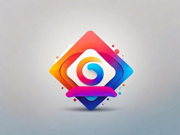 Wektorowy gradient abstrakcyjny logo firmy