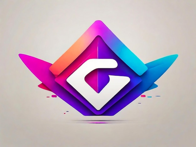 Zdjęcie wektorowy gradient abstrakcyjny logo firmy