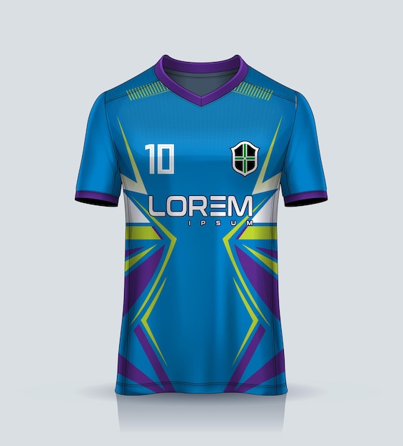 Wektorowy projekt koszulki dla sublimacji sportowej koszulki