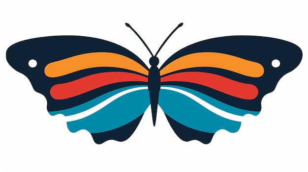 Wektorowy projekt motyla Ilustracja Skrzydła Natura Piękna