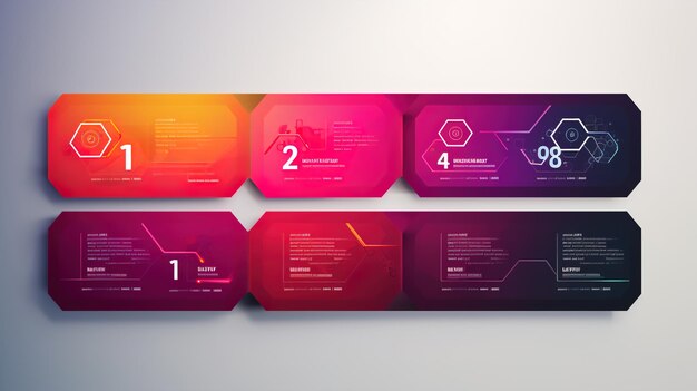 Zdjęcie wektorowy szablon projektowania etykiet infograficznych z ikonami i 4 opcjami lub krokami może być używany do prezentacji schematów procesów, układu przepływu pracy, schematów przepływu banerów, wykresu informacyjnego