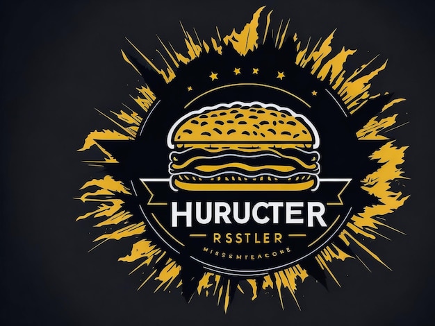 Wektorowy Szablon Projektu Wielkiego Ikony Hamburgera Wielki Logo Hamburgera Dla Kawiarni Lub Restauracji Logo Szybkiego Jedzenia C