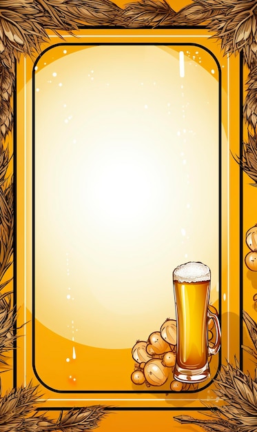Zdjęcie wektorowy wzór wizytówki w stylu piwa i baru