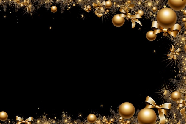 Zdjęcie wektory świątecznych złotych ramek bożego narodzenia