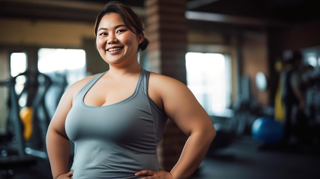 Wellness i fitness dla azjatyckich kobiet plus size