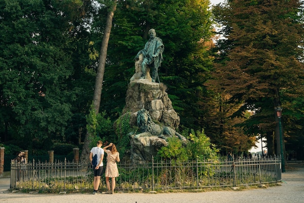 Wenecja, Włochy, wrzesień 2021 Pomnik Giuseppe Garibaldi