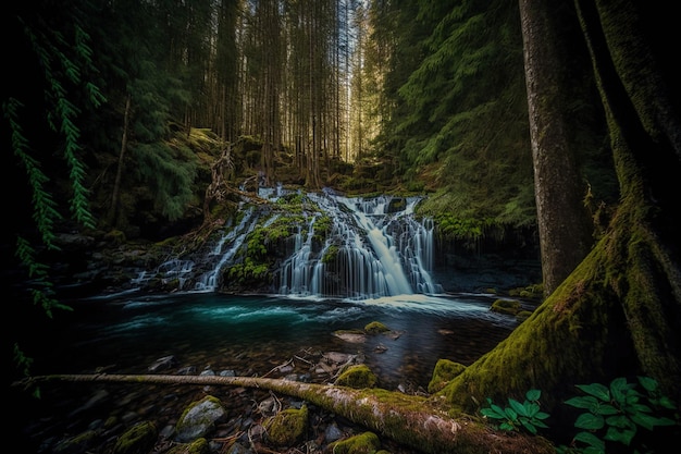 Whatcom Falls znajduje się w spokojnej i uroczej okolicy w stanie Waszyngton