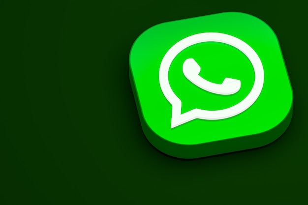 Whatsapp Logo Renderowania 3d Ikony