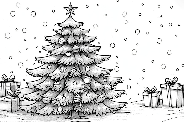 Zdjęcie whimsical_christmastree_coloringpage