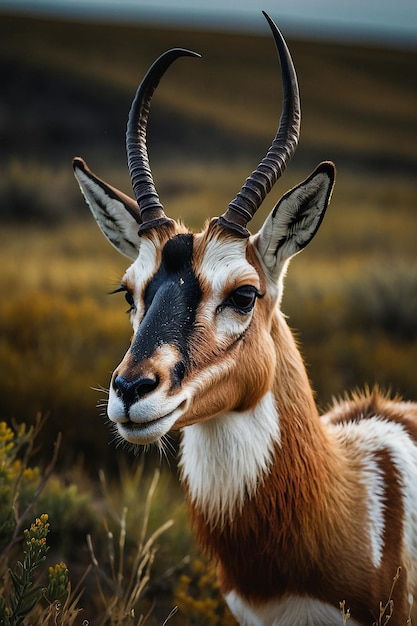 Whitetail Buck Deer izolowany portret Palouse Prairie Montana USA polowanie na wielką grę Trophy whitetail whitetail white tailed whitetail