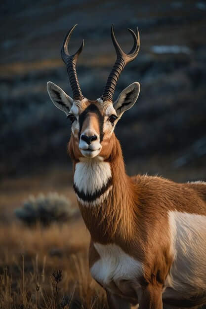 Whitetail Buck Deer izolowany portret Palouse Prairie Montana USA polowanie na wielką grę Trophy whitetail whitetail white tailed whitetail