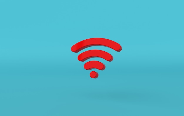 Wi-Fi ikona renderowania 3d