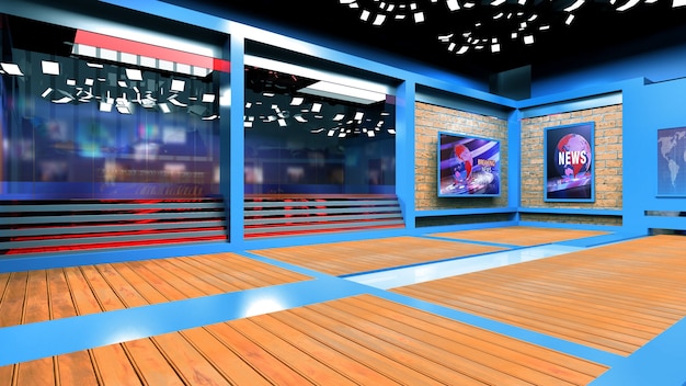 Wiadomości 3d Virtual Tv Studio