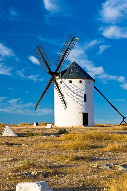 Wiatraki, Campo de Criptana, Ciudad Real, Hiszpania