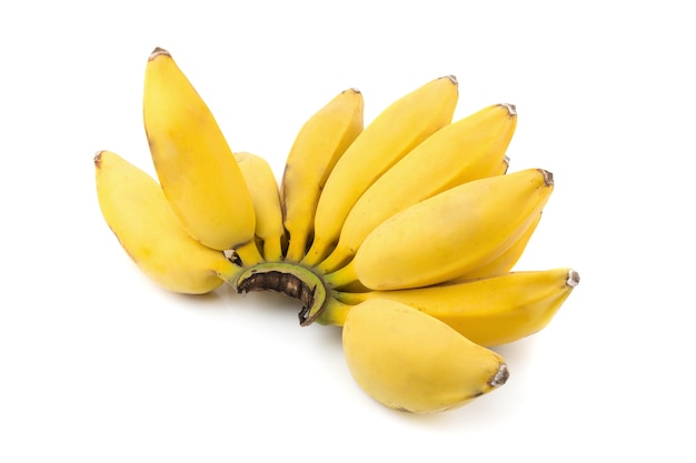 Wiązka banany odizolowywający na białym tle