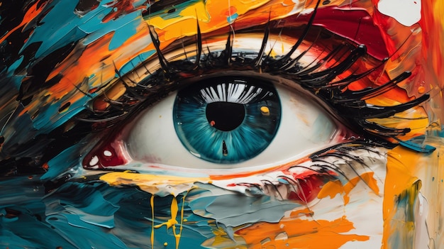 Wibrująca sztuka oczu, poruszające umysły malowidła i ekspresywne studia olejowe