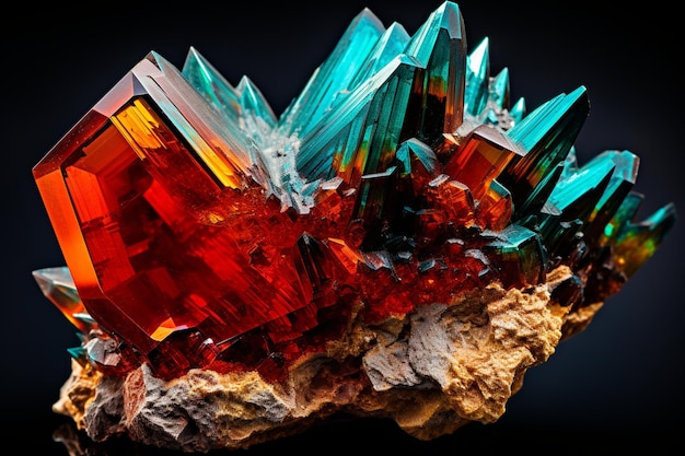 Zdjęcie wibrujące minerały
