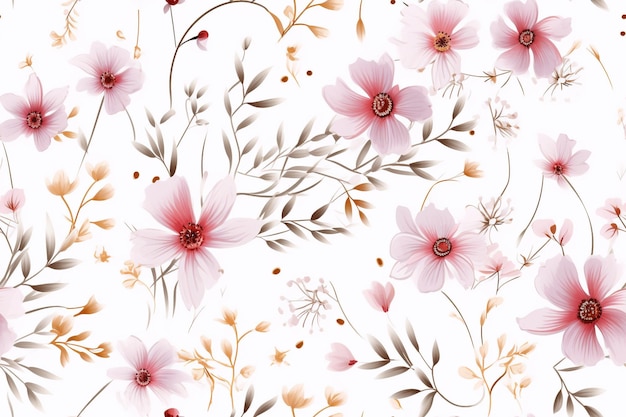 Zdjęcie wibrujące płatki szepczą akwa marzenia urocza flora serenada akwarel harmonia