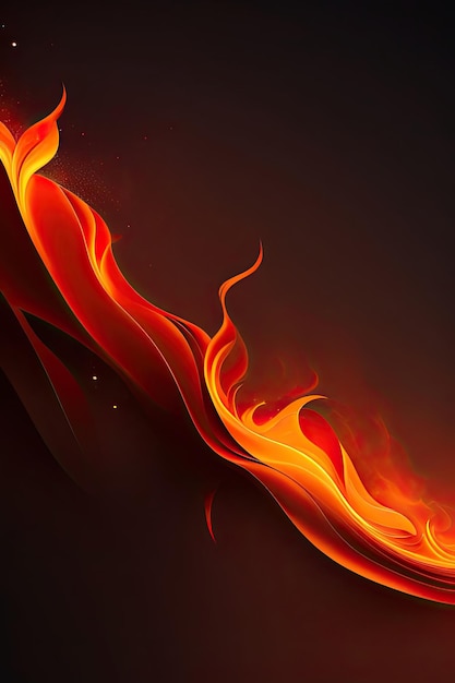 Widescreen Abstract Ogień Tło