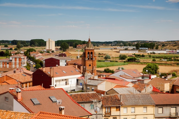 Zdjęcie widok domów astorga, hiszpania