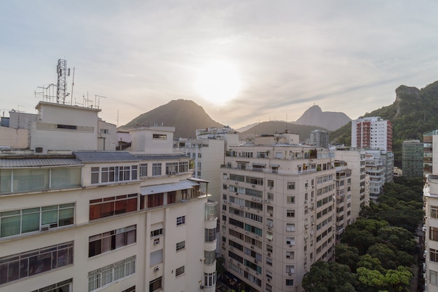 Widok dzielnicy Copacabana w Rio de Janeiro Brazylia.