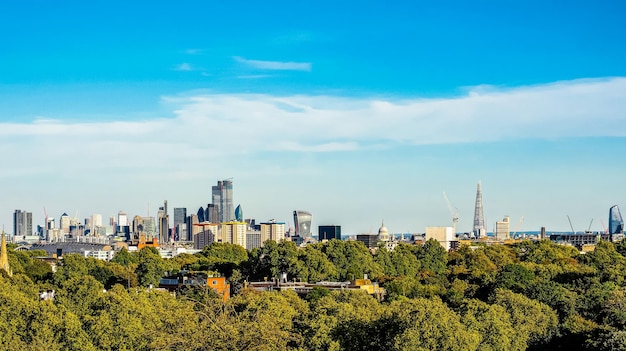 Widok Hdr Na Panoramę Londynu