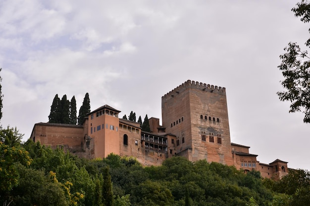 Widok Historycznego Miasta Granada Andaluzja Hiszpania