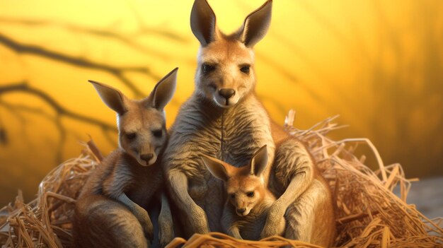 Zdjęcie widok kangura