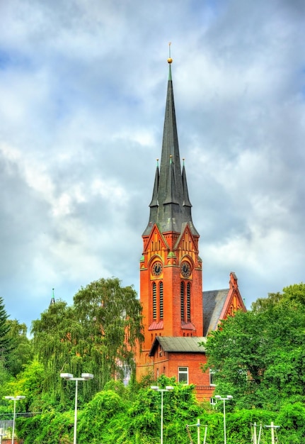 Widok kościoła św. Lorenza w Lubecku w Niemczech