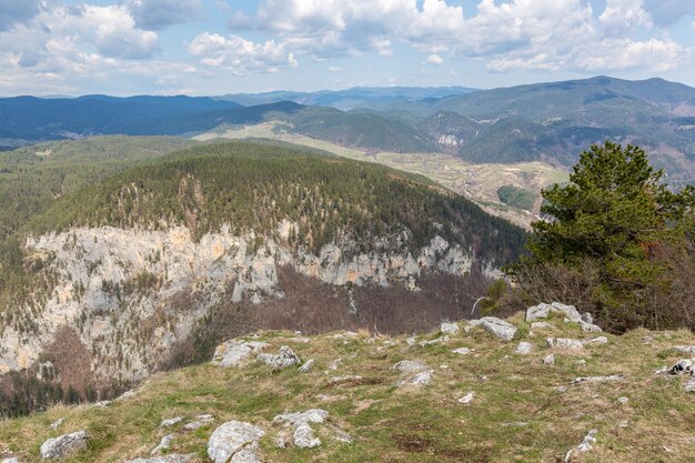 Zdjęcie widok krajobrazu na tle nieba