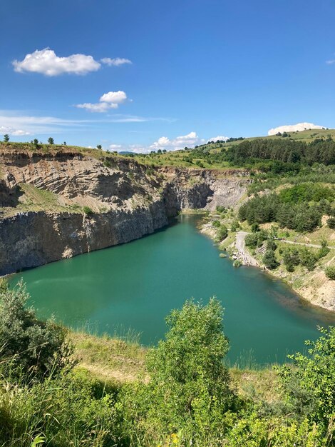 Zdjęcie widok krajobrazu na tle nieba