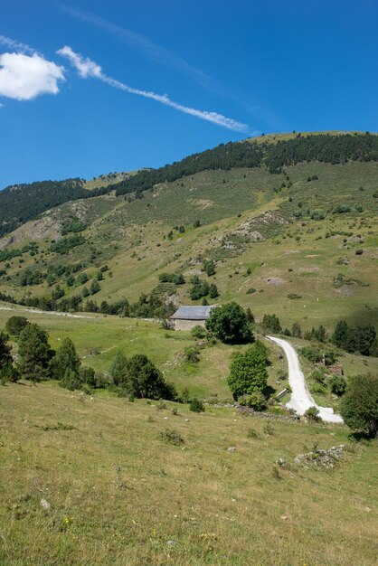 Zdjęcie widok krajobrazu na tle nieba