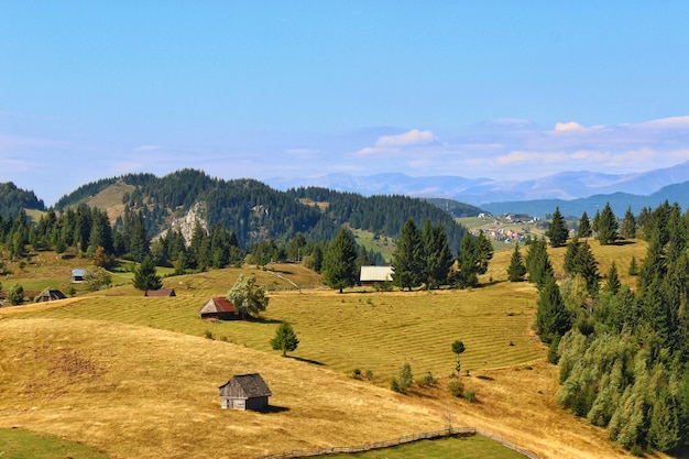 Zdjęcie widok krajobrazu na tle nieba