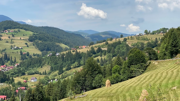 Zdjęcie widok krajobrazu na tle nieba
