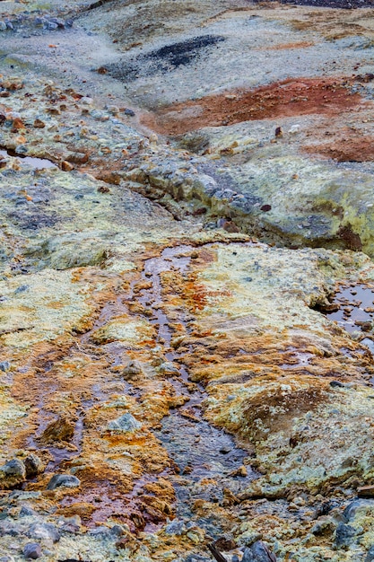 Widok lokalizacji wydobycia żelaza w Rio Tinto, Hiszpania.