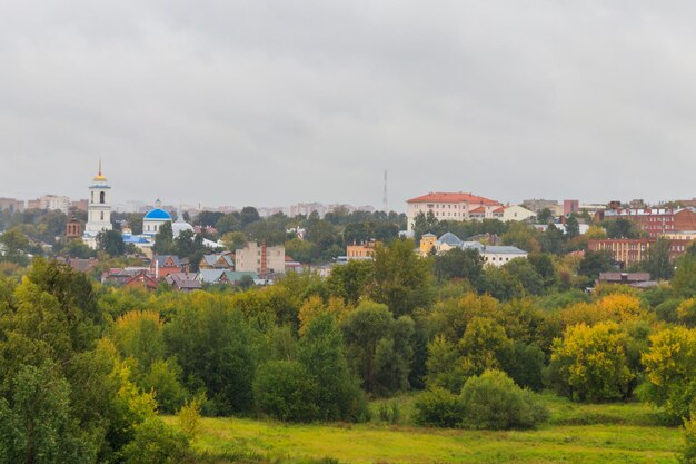 Widok miasta Serpuchow w Rosji