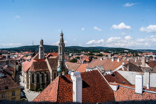 Zdjęcie widok miasta z wysokiego kąta