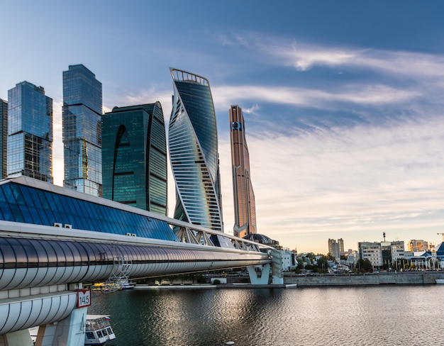 Widok Moscow International Business Center - Moscow-City